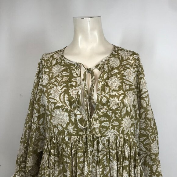 Daughters of India Green Floral Dress - Picture 2 of 8